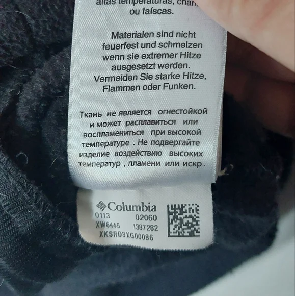 Columbia Black Zip-up, Size 1X - Picture 6 of 7